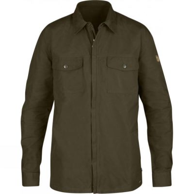 Camisa Fjallraven G-1000 Hombre Verde Oscuro Oliva - Chile WSL458329